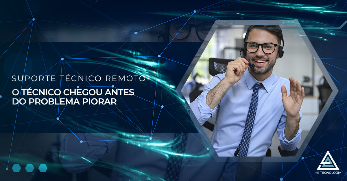 O técnico chegou antes do problema piorar